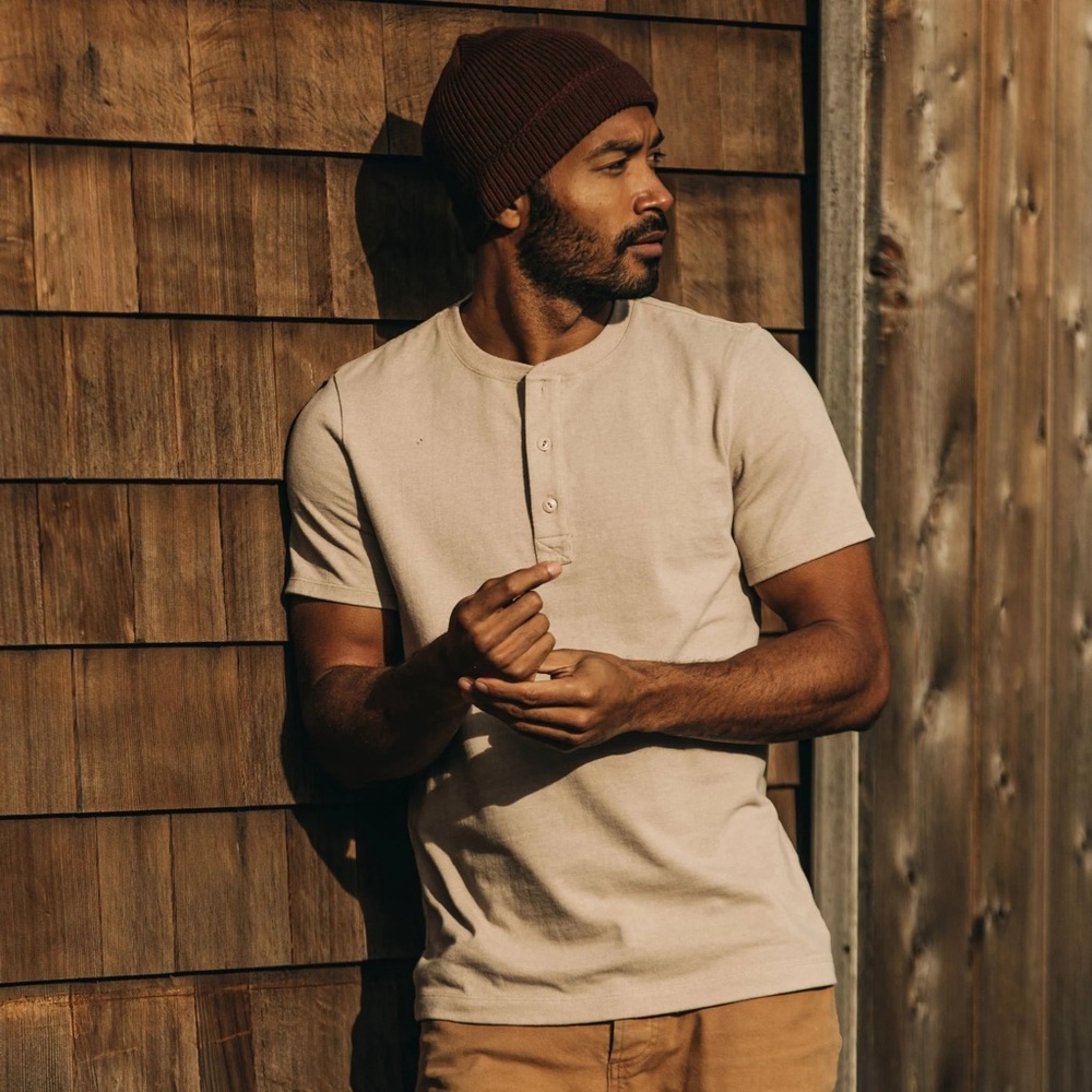 Taylor Stitch Cream Short Sleeve Tee